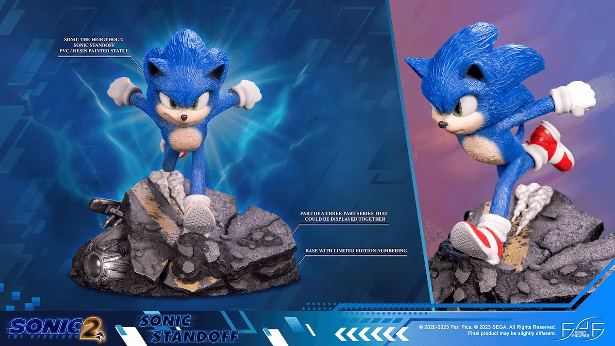 Sonic The Hedgehog 2 - Sonic Standoff Statue - Image 2