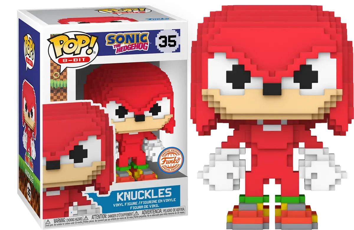 Sonic the Hedgehog - Knuckles 8-Bit US Exclusive Pop! Vinyl [RS]