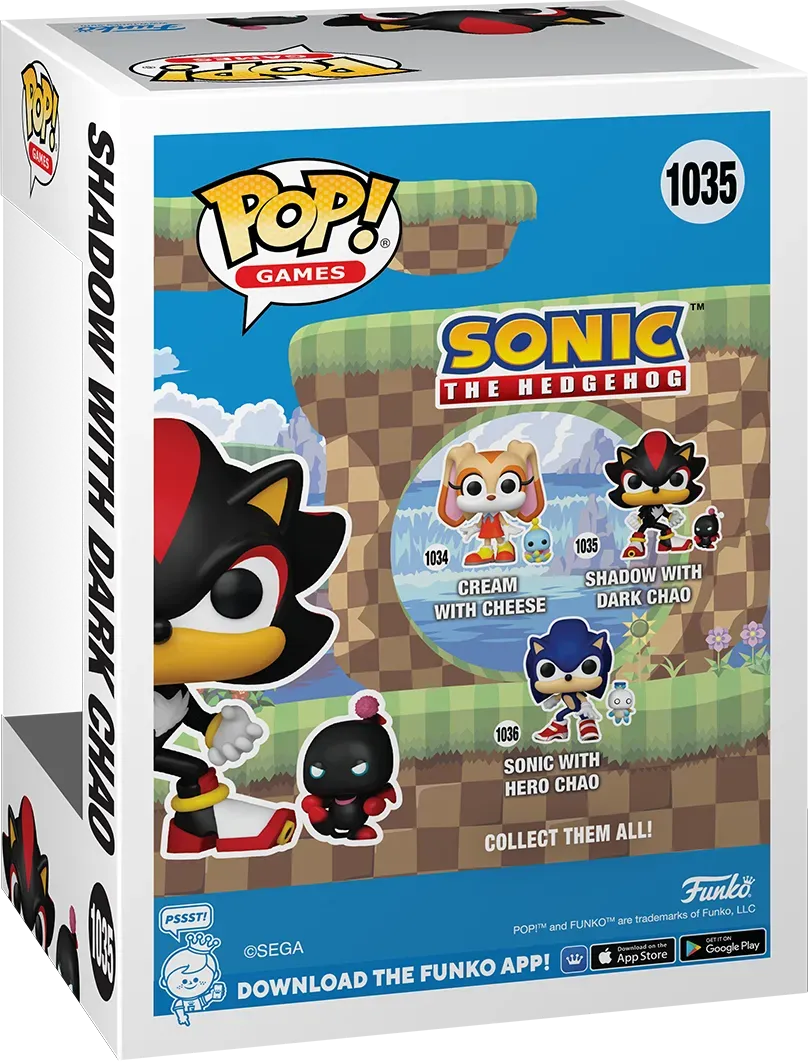 Sonic the Hedgehog - Shadow with Dark Chao Pop! Vinyl - Image 4