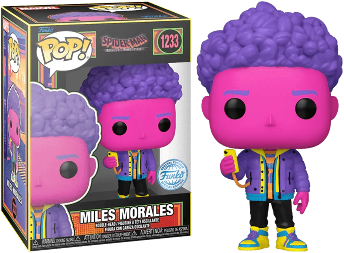 Spider-Man: Across the Spider-Verse - Miles Morales US Exclusive Blacklight Pop! Vinyl [RS]
