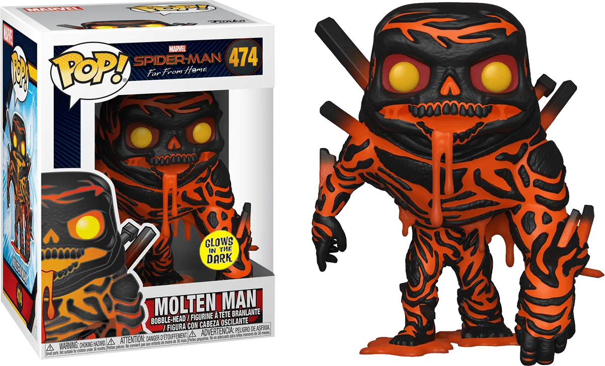 Spider-Man: Far From Home - Molten Man Glow US Exclusive Pop! Vinyl