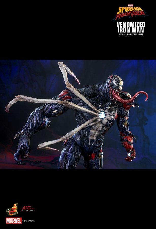 Spider-Man Maximum Venom - Venomized Iron Man 1:6 Scale 12" Action Figure - Image 11