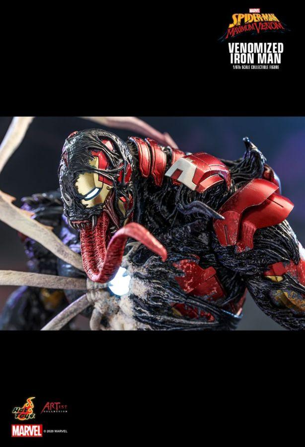 Spider-Man Maximum Venom - Venomized Iron Man 1:6 Scale 12" Action Figure - Image 13