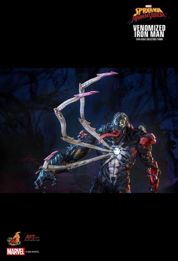 Spider-Man Maximum Venom - Venomized Iron Man 1:6 Scale 12" Action Figure - Image 15