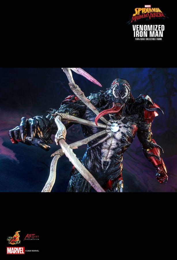 Spider-Man Maximum Venom - Venomized Iron Man 1:6 Scale 12" Action Figure - Image 16