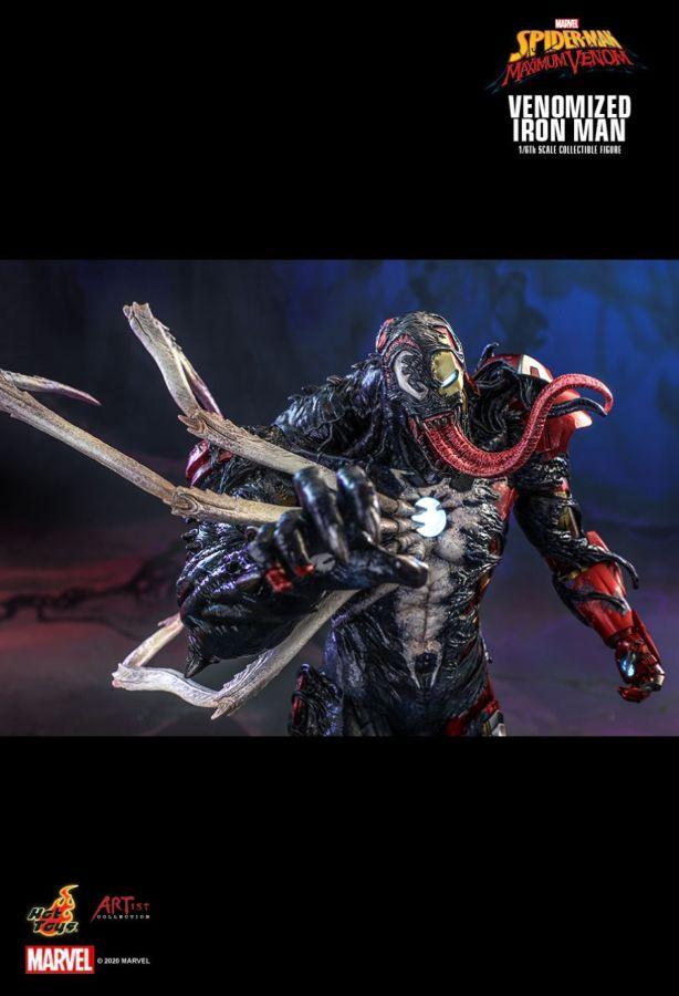 Spider-Man Maximum Venom - Venomized Iron Man 1:6 Scale 12" Action Figure - Image 9