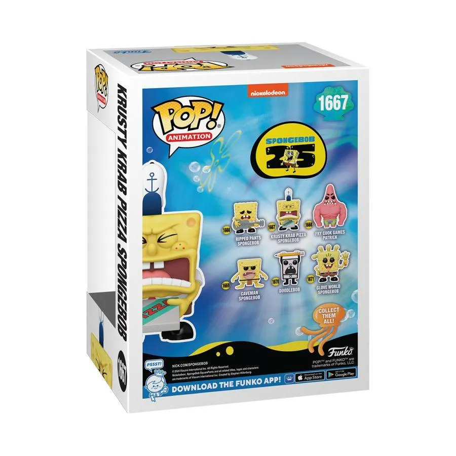 Spongebob: 25th Anniversary - Krusty Krab Pizza Spongebob Pop! Vinyl - Image 4
