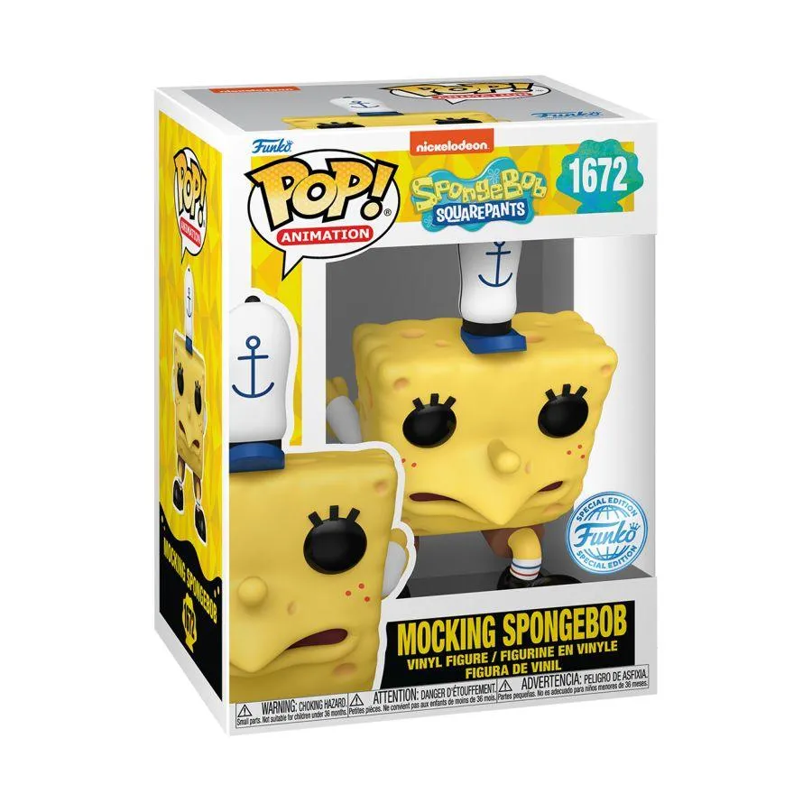 Spongebob: 25th Anniversary - Mocking Spongebob US Exclusive Pop! Vinyl [RS] - Image 3