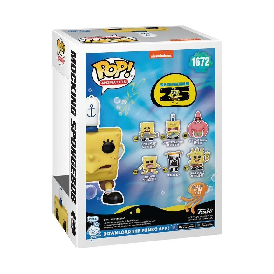 Spongebob: 25th Anniversary - Mocking Spongebob US Exclusive Pop! Vinyl [RS] - Image 4