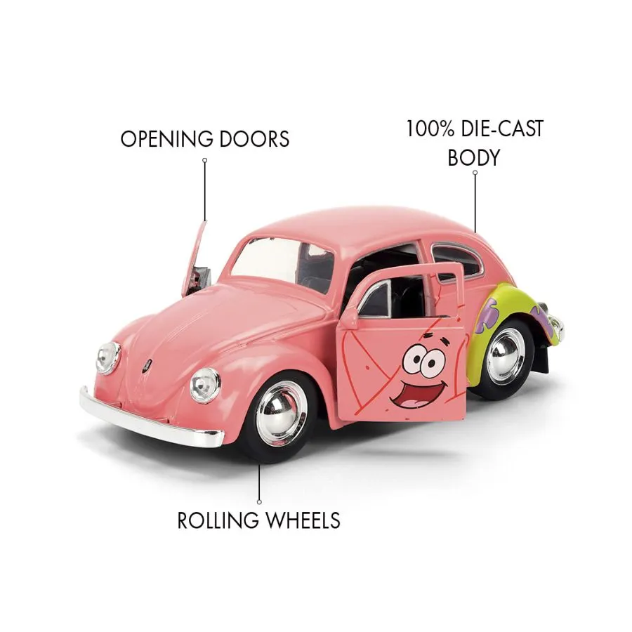 Spongebob Squarepants - 1:32 1959 VW Beetle Diecast Vehicle - Image 7