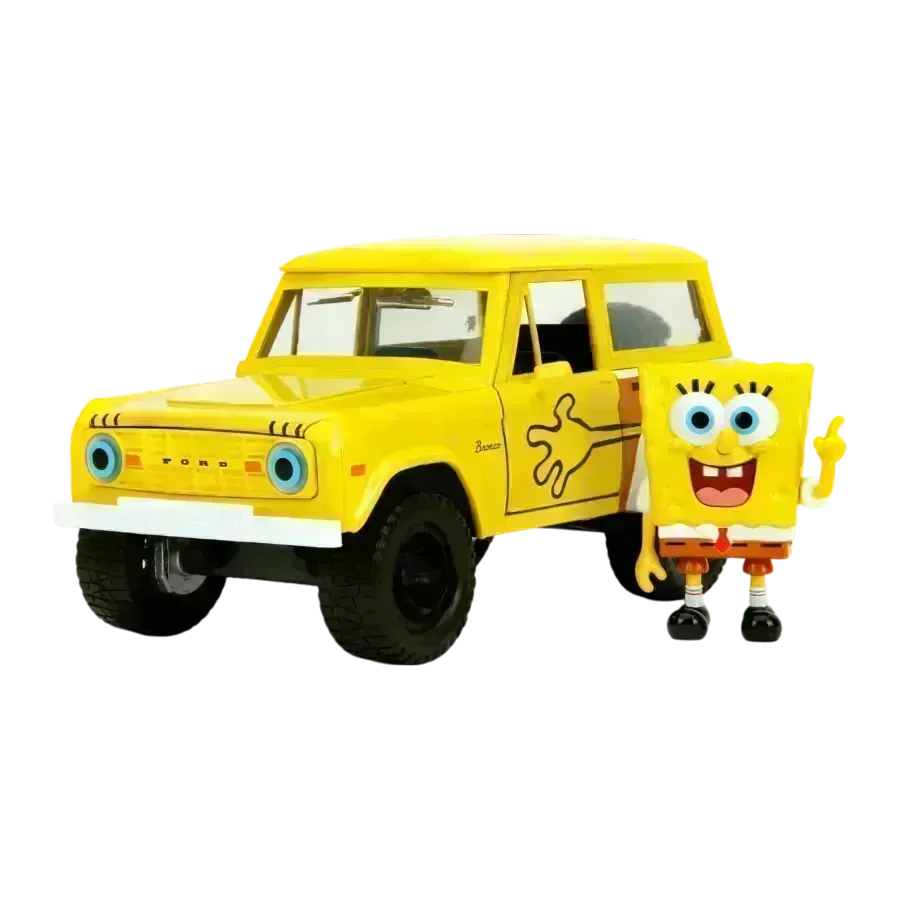 Spongebob Squarepants - 1972 Ford Bronco (with Spongebob) 1:24 Scale Diecast Vehicle