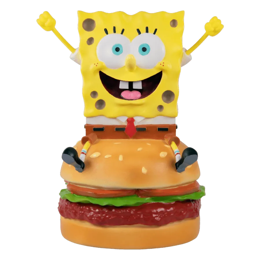 Spongebob SquarePants - SpongeBob on Hamburger Resin Statue