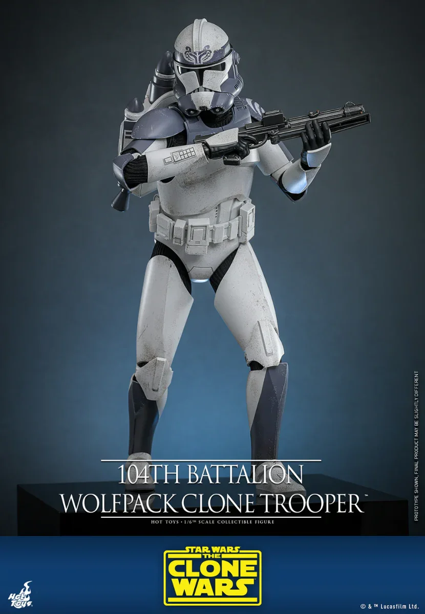 Star Wars - 104th Battalion Wolfpack Clone Trooper 1:6 Scale Collectable Action Figure - Image 4