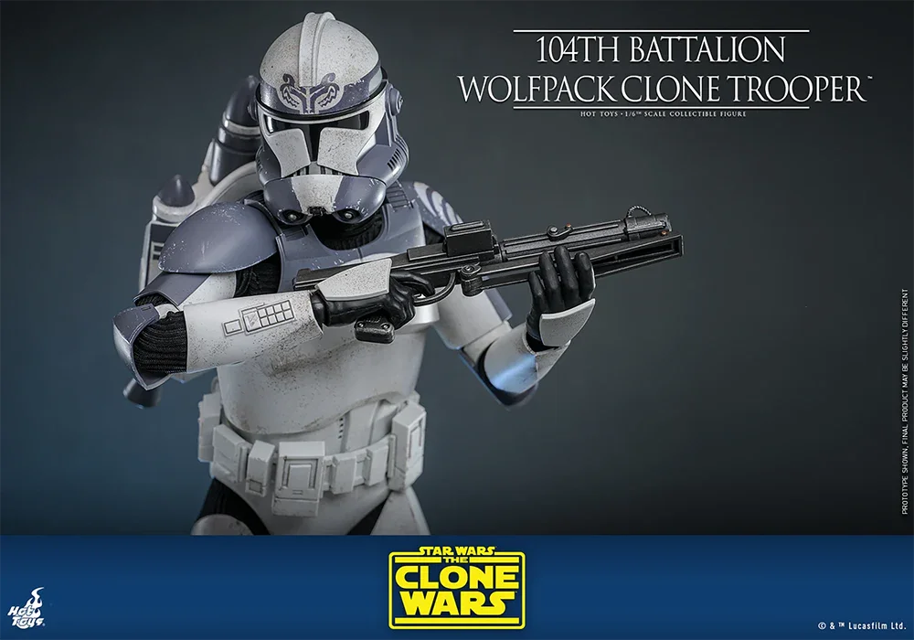 Star Wars - 104th Battalion Wolfpack Clone Trooper 1:6 Scale Collectable Action Figure - Image 9