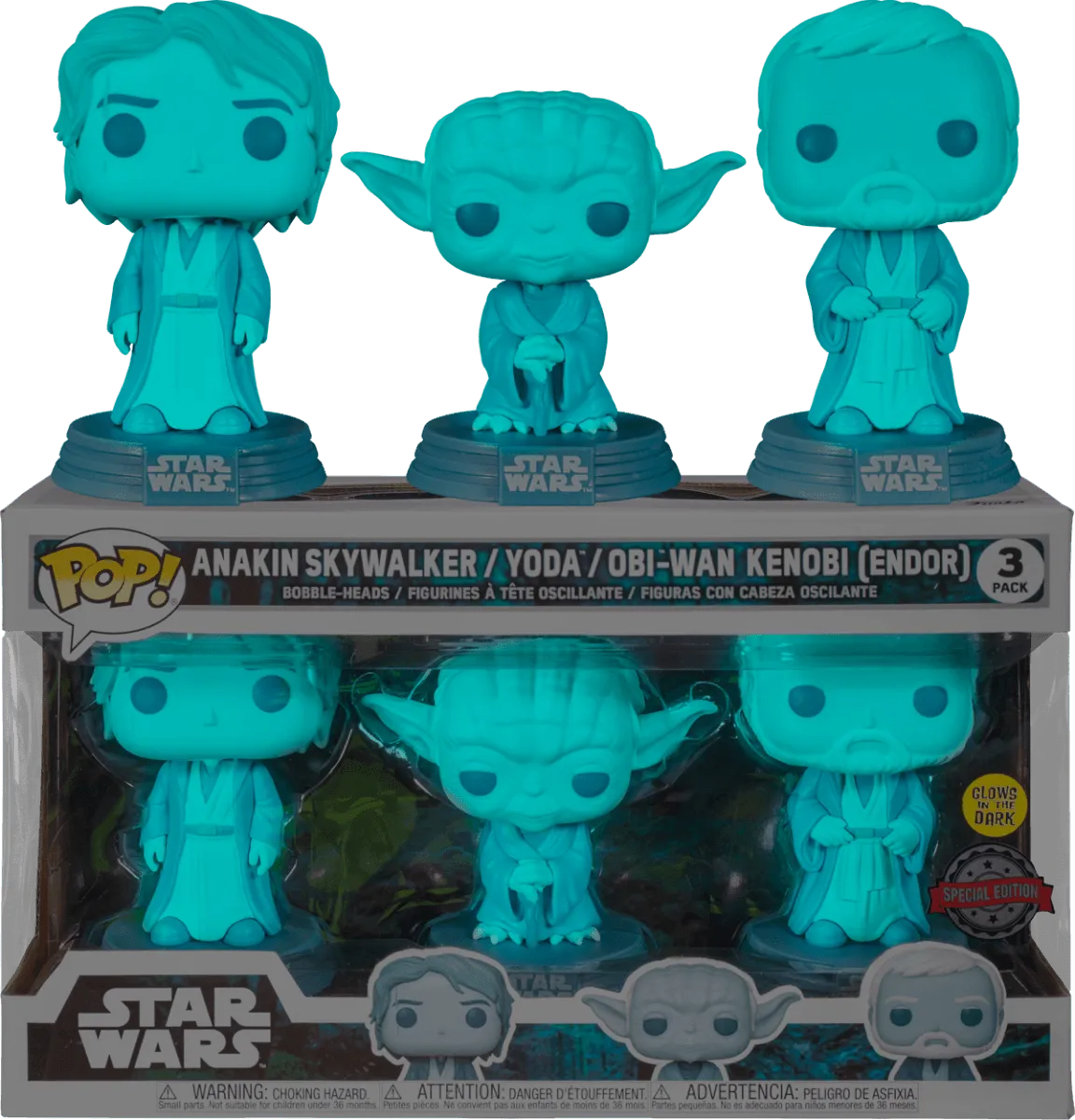 Star Wars - Across the Galaxy: Force Ghost Glow US Exclusive Pop! 3-pack [RS] - Image 2
