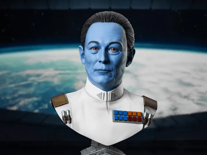 Star Wars : Ahsoka (TV) - Grand Admiral Thrawn 1:2 Scale Bust - Image 2