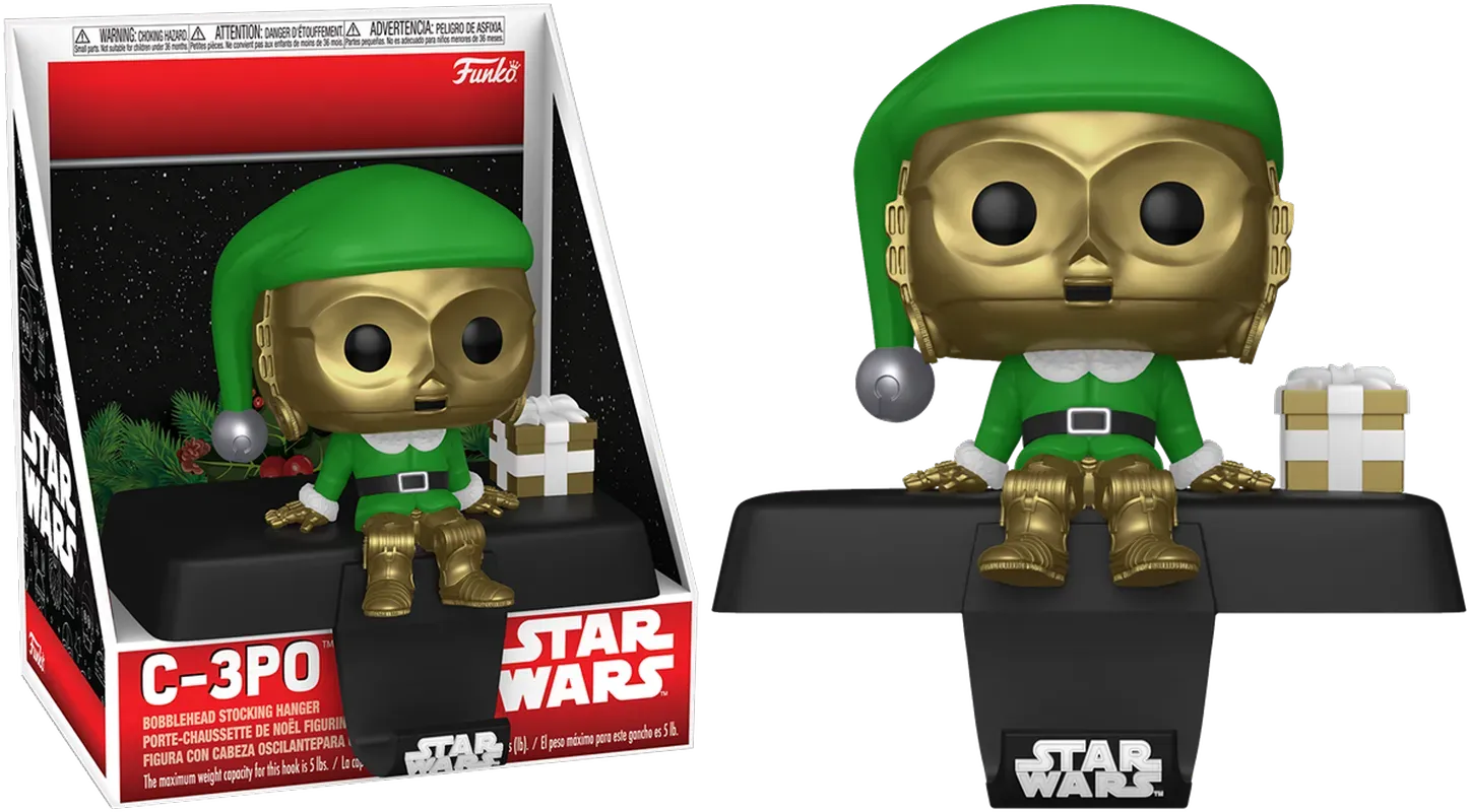 Star Wars - C-3PO Pop! Edge-Sitter Stocking Hanger