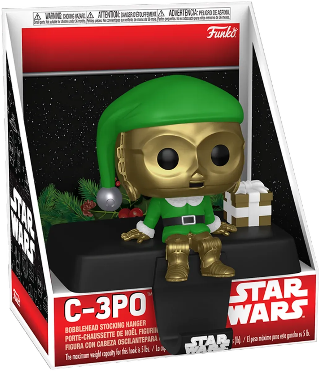 Star Wars - C-3PO Pop! Edge-Sitter Stocking Hanger - Image 3