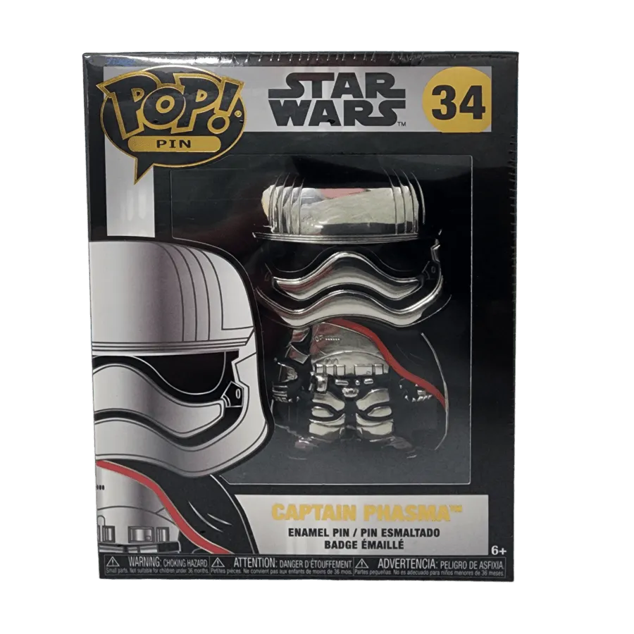 Star Wars - Captain Phasma Pop! Enamel Pin - Image 2