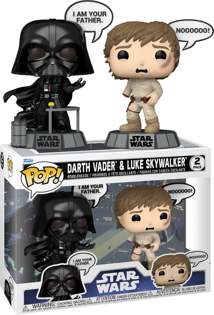 Star Wars - Darth Vader & Luke Skywalker Pop! Sayings 2-Pack