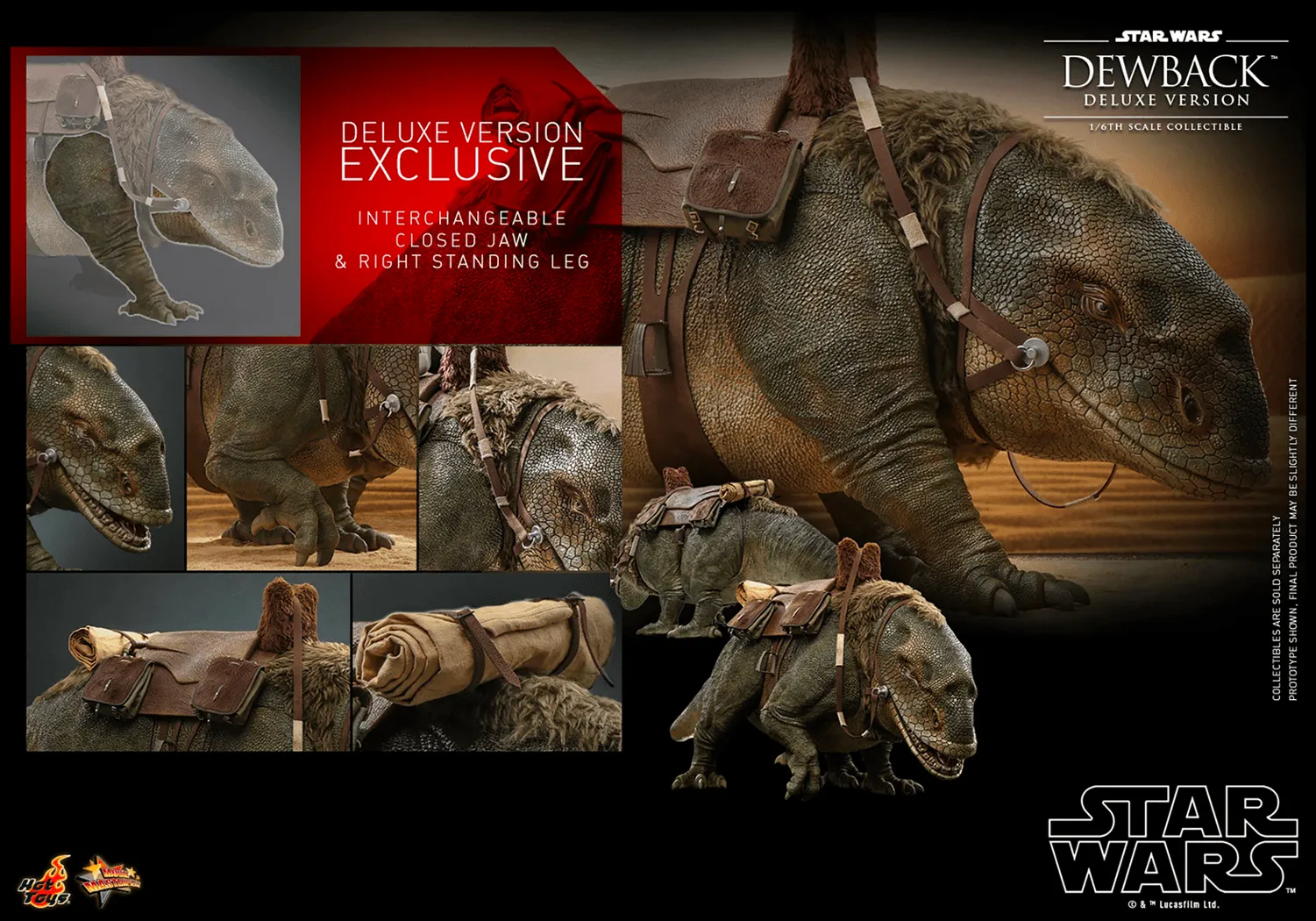Star Wars - Dewback Deluxe 1:6 Scale Collectable Action Figure - Image 6