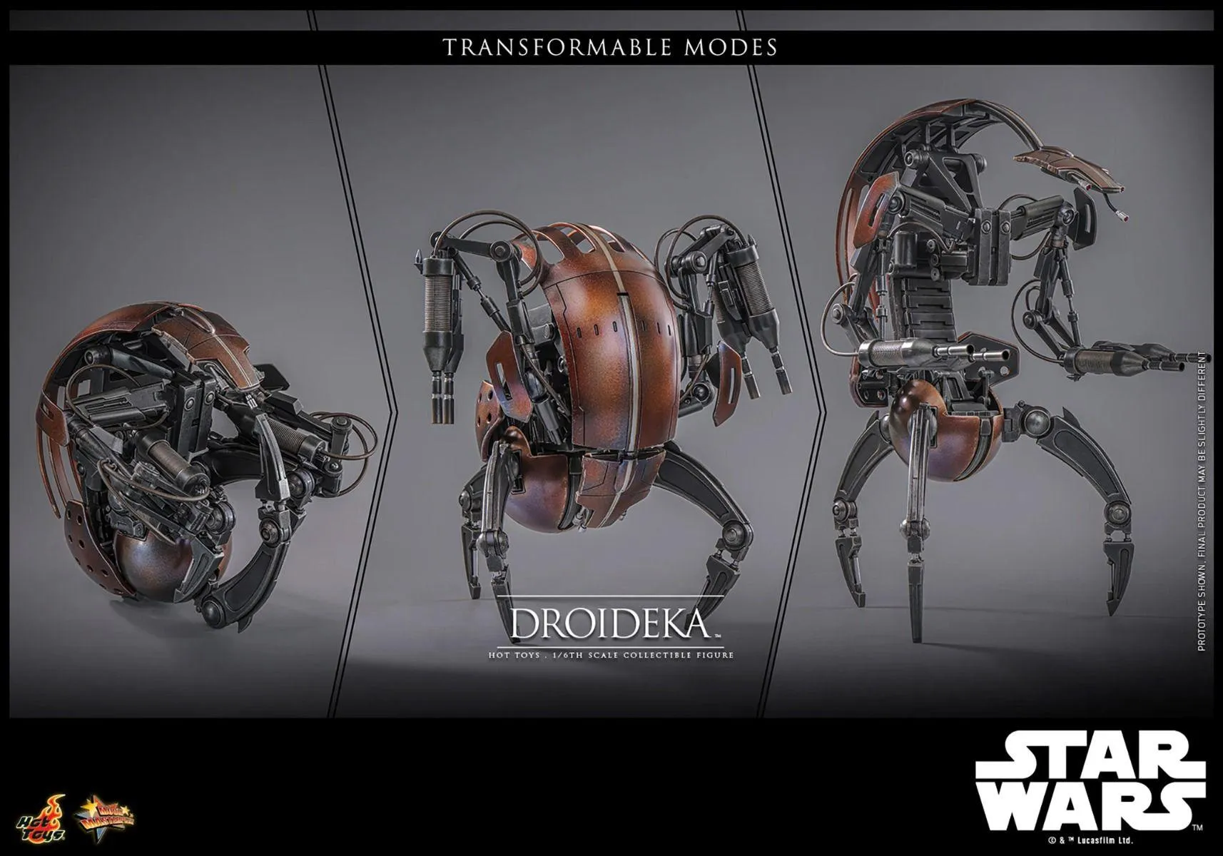 Star Wars Episode 1: The Phantom Menace - Droideka 1:6 Scale Collectable Action Figure - Image 16