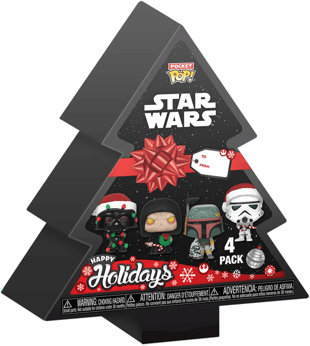 Star Wars - Holiday Tree Box Pocket Pop! 4-Pack