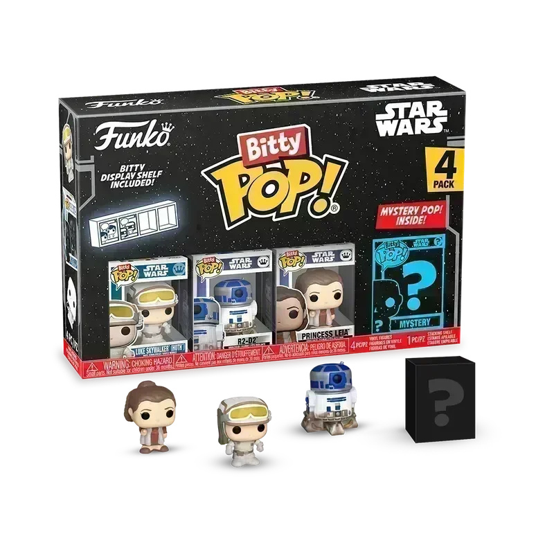 Star Wars - Luke Skywalker (Hoth) Bitty Pop! 4-Pack