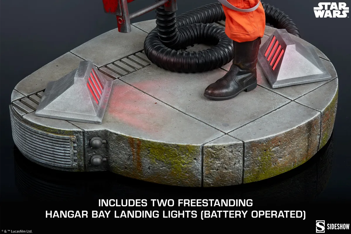 Star Wars - Luke & X-Wing: Red Five Standing By Premium Format Statue - Image 16