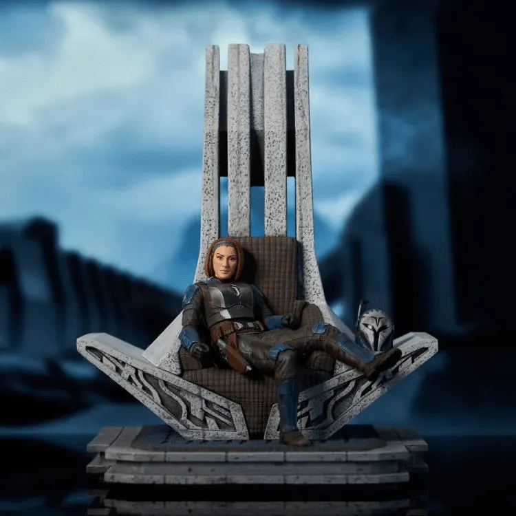 Star Wars: Mandalorian - Bo-Katan on Throne Statue - Image 3