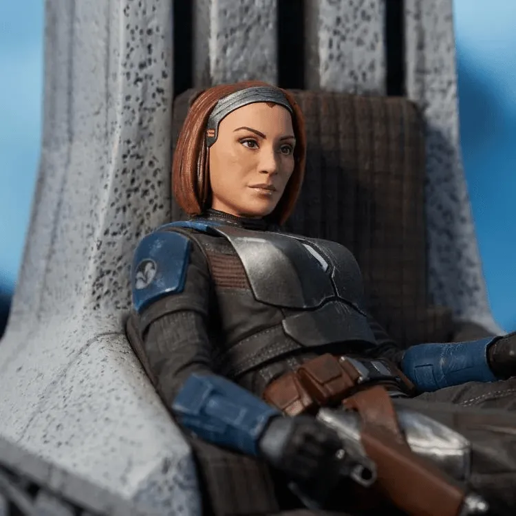 Star Wars: Mandalorian - Bo-Katan on Throne Statue - Image 8
