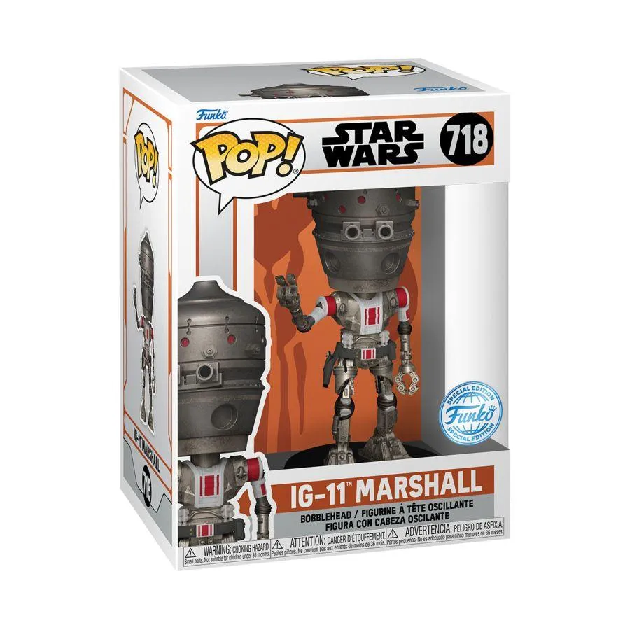 Star Wars: Mandalorian - IG-11 Marshall US Exclusive Pop! Vinyl [RS] - Image 3