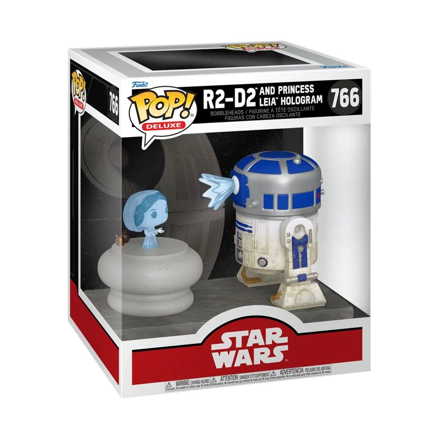 Star Wars - R2D2 with Leia Hologram Pop! Deluxe - Image 3