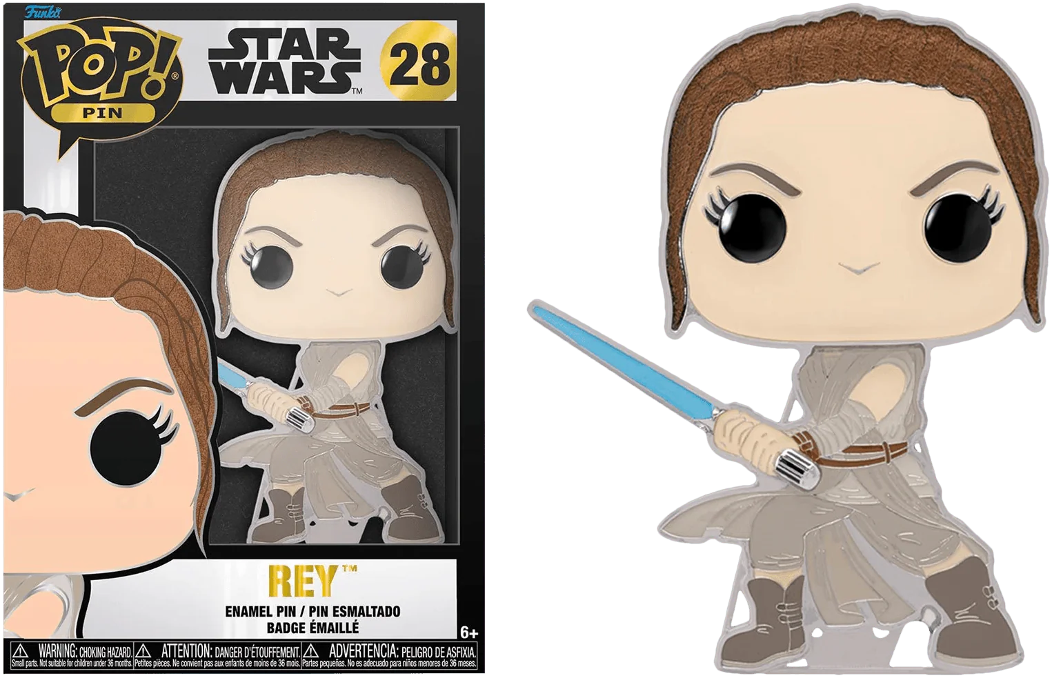 Star Wars - Rey 4" Pop! Enamel Pin
