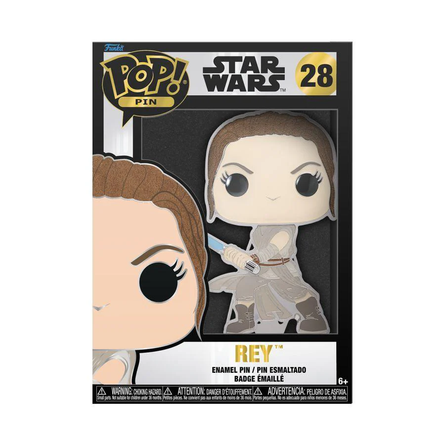 Star Wars - Rey 4" Pop! Enamel Pin - Image 3
