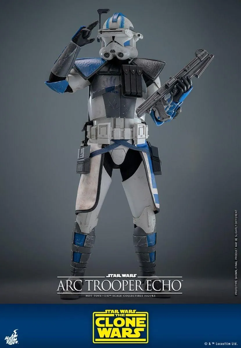 Star Wars: The Clone Wars - Arc Trooper Echo 1:6 Scale Collectible Action Figure - Image 10