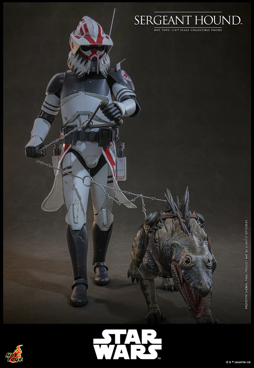 Star Wars: The Clone Wars - Sergeant Hound 1:6 Scale Collectable Action Figure - Image 10