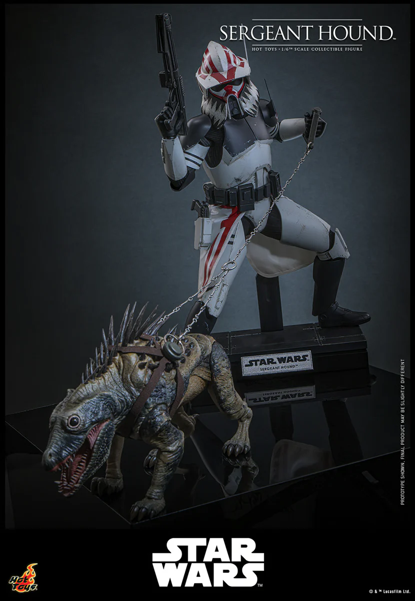 Star Wars: The Clone Wars - Sergeant Hound 1:6 Scale Collectable Action Figure - Image 12