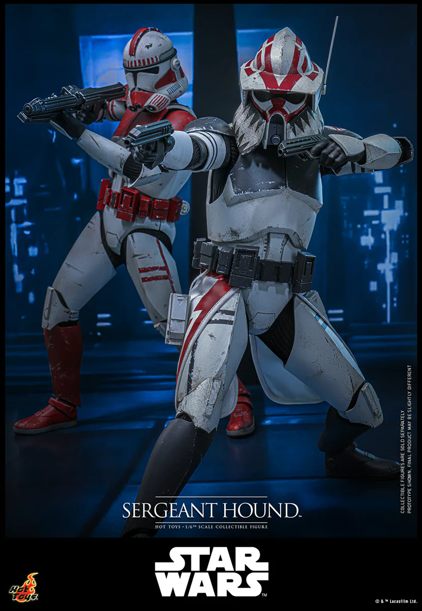 Star Wars: The Clone Wars - Sergeant Hound 1:6 Scale Collectable Action Figure - Image 13