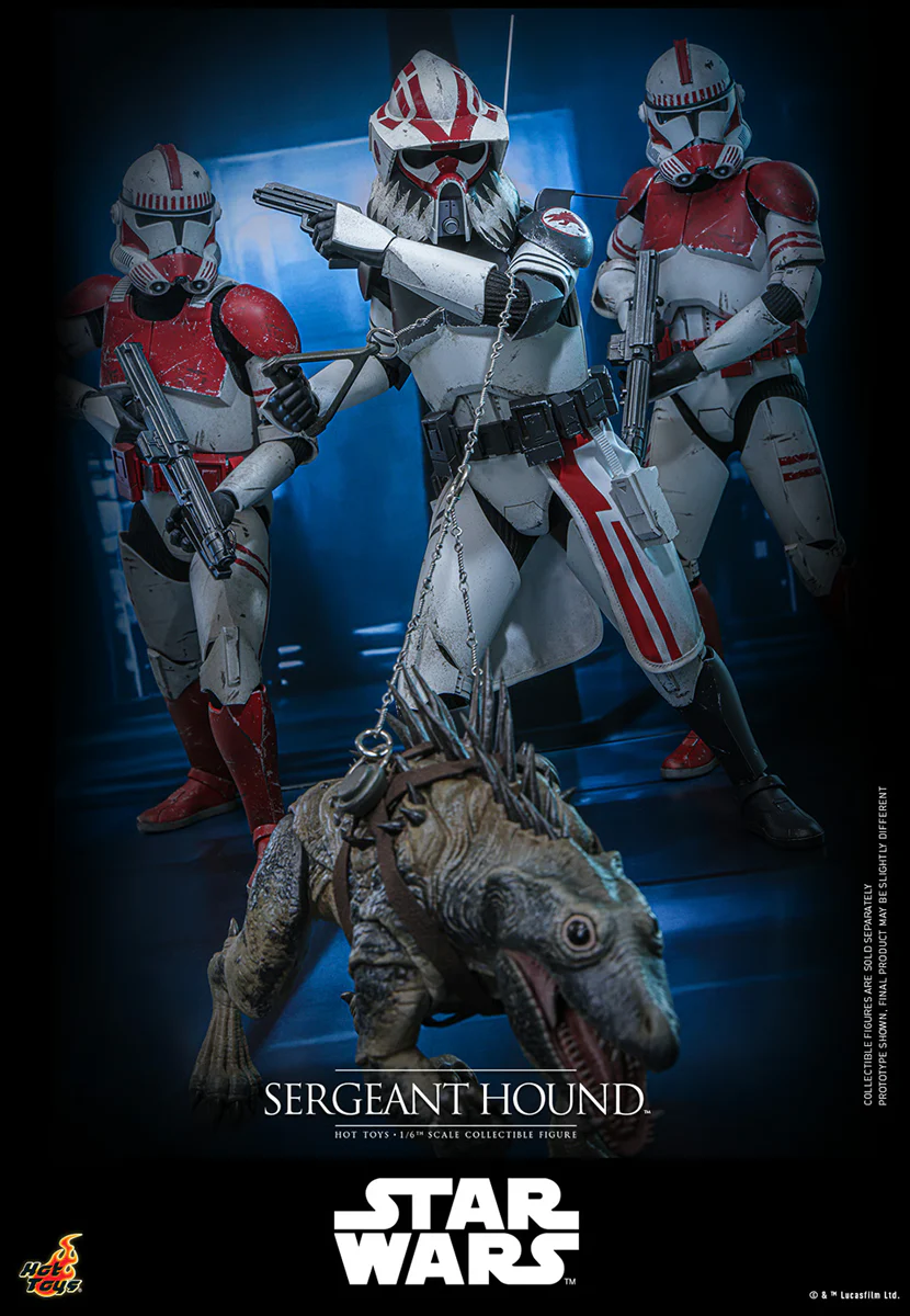 Star Wars: The Clone Wars - Sergeant Hound 1:6 Scale Collectable Action Figure - Image 16