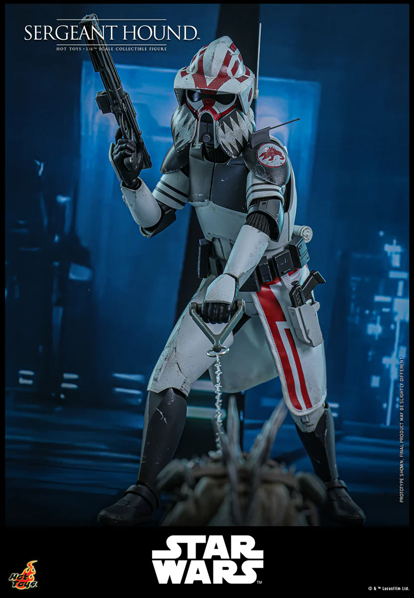 Star Wars: The Clone Wars - Sergeant Hound 1:6 Scale Collectable Action Figure - Image 17