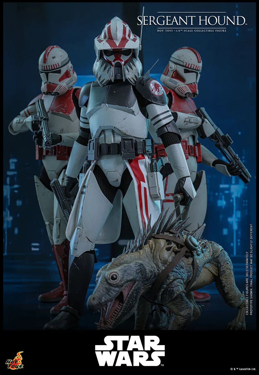 Star Wars: The Clone Wars - Sergeant Hound 1:6 Scale Collectable Action Figure - Image 18