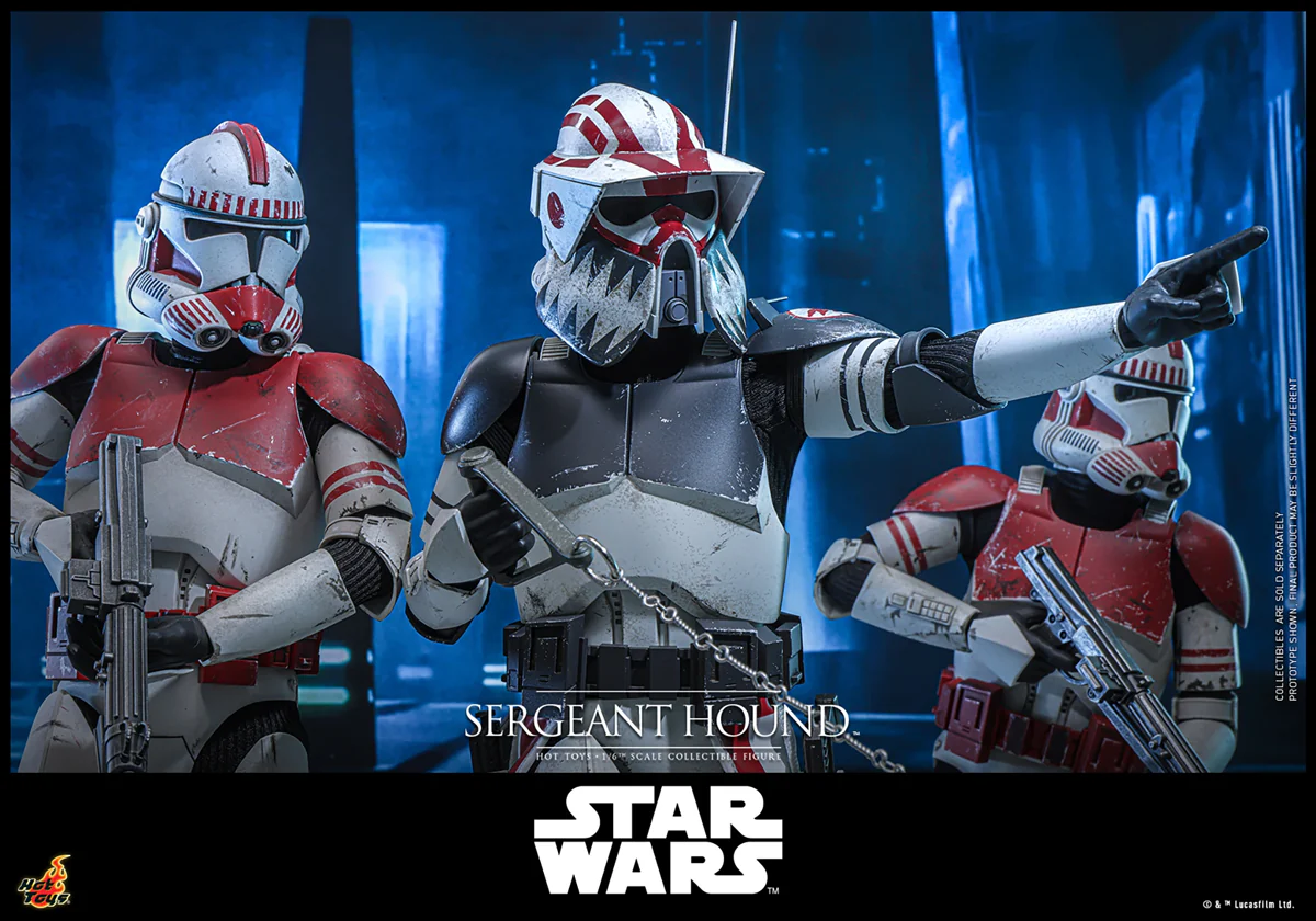 Star Wars: The Clone Wars - Sergeant Hound 1:6 Scale Collectable Action Figure - Image 21