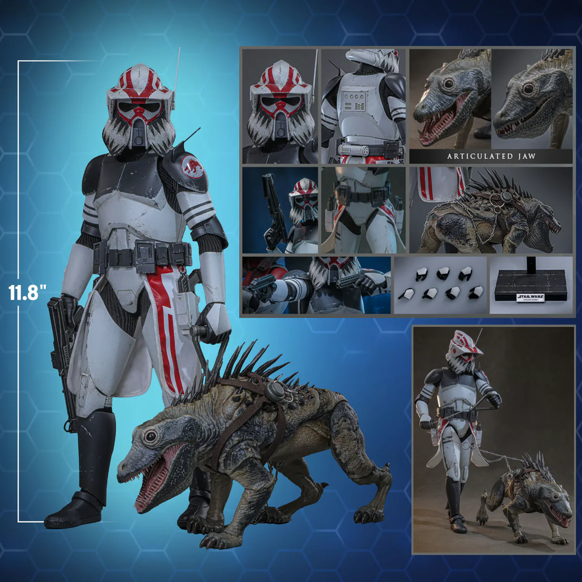 Star Wars: The Clone Wars - Sergeant Hound 1:6 Scale Collectable Action Figure - Image 4