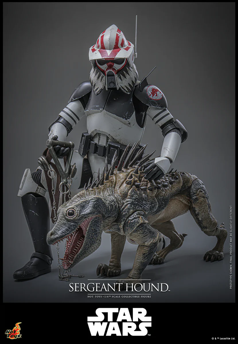 Star Wars: The Clone Wars - Sergeant Hound 1:6 Scale Collectable Action Figure - Image 6