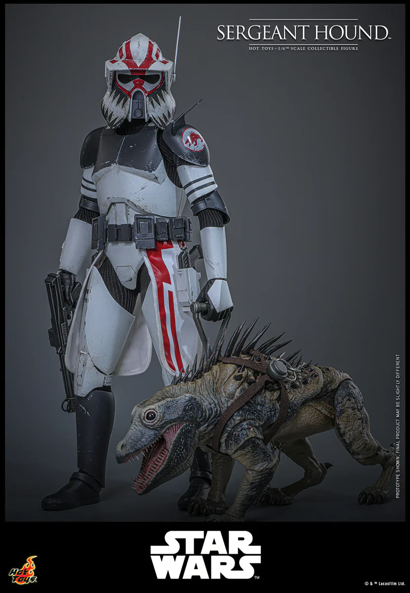 Star Wars: The Clone Wars - Sergeant Hound 1:6 Scale Collectable Action Figure - Image 8