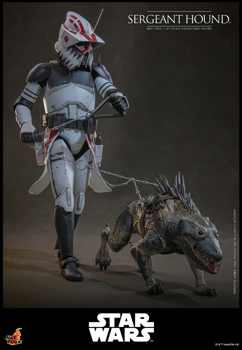 Star Wars: The Clone Wars - Sergeant Hound 1:6 Scale Collectable Action Figure - Image 9