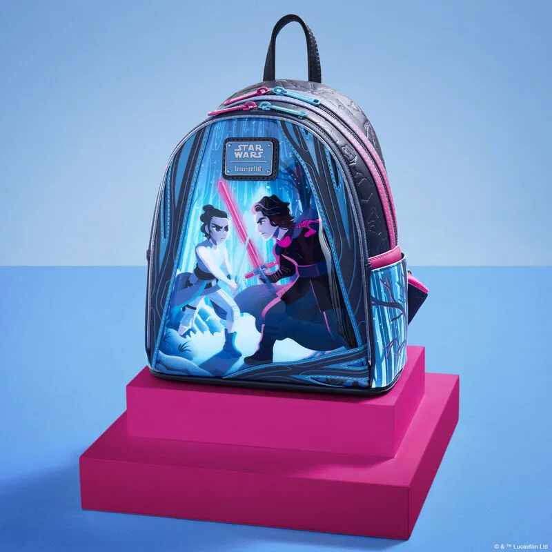 Star Wars: The Force Awakens - Rey & Kylo Ren Light Up Mini Backpack - Image 2