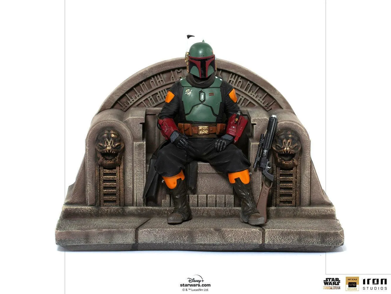 Star Wars: The Mandalorian - Boba Fett on Throne Deluxe 1:10 Scale Statue - Image 14