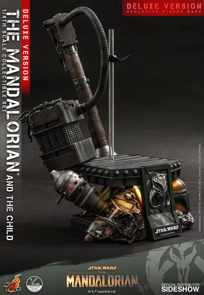 Star Wars: The Mandalorian - Mandalorian & The Child Deluxe 1:4 Scale Action Figure Set - Image 12